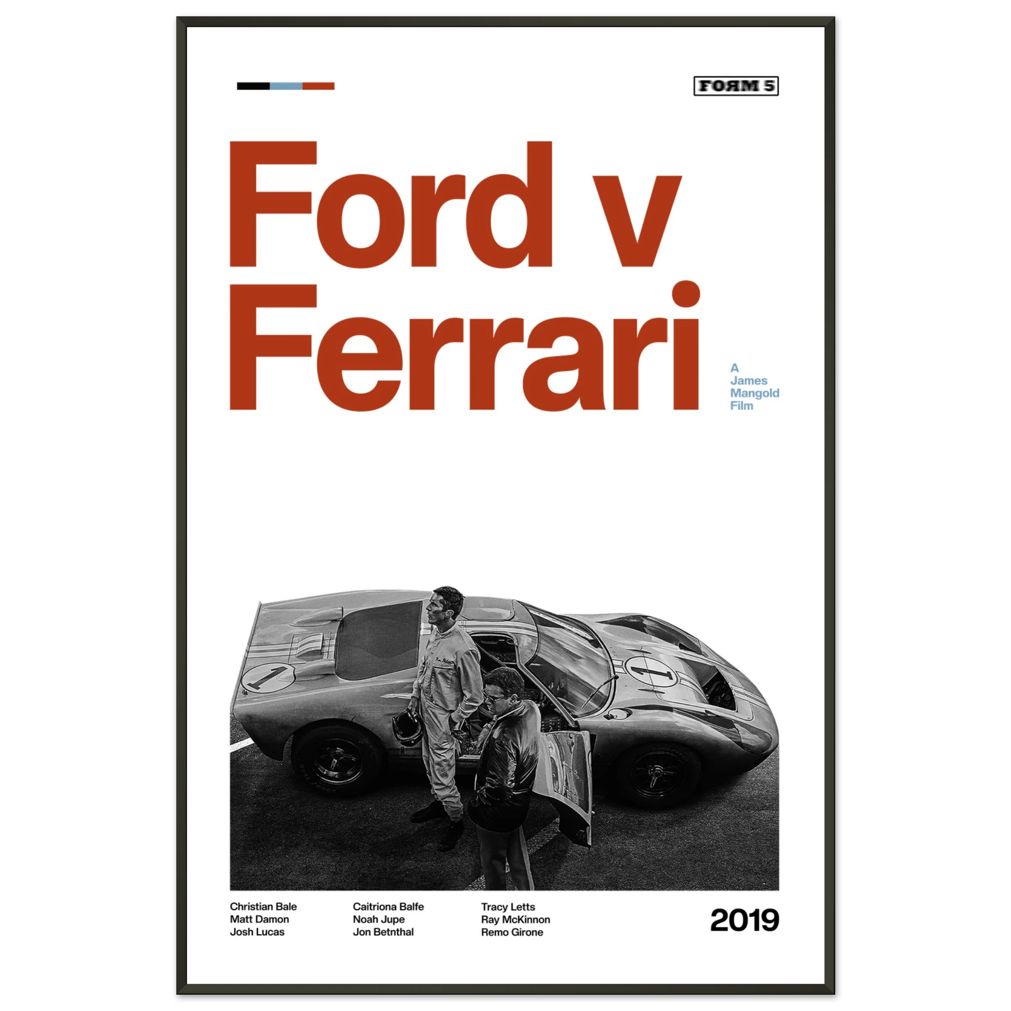 Ford v Ferrari Poster — Art Print | Form Five