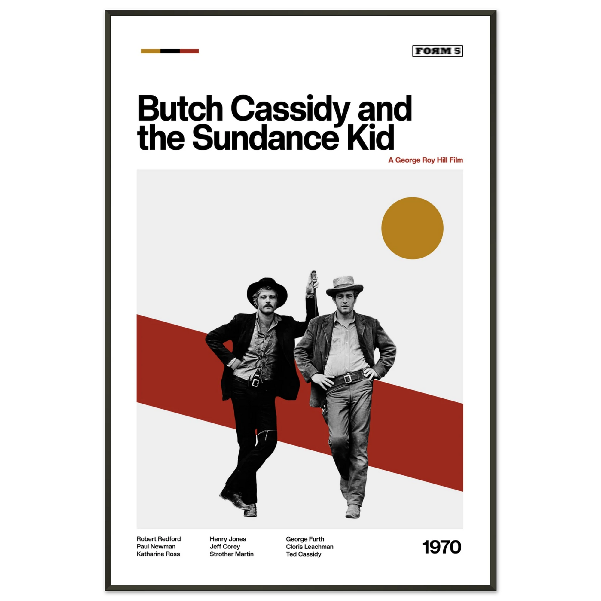 Butch Cassidy and the Sundance Kid Poster — Art Print | Form Five