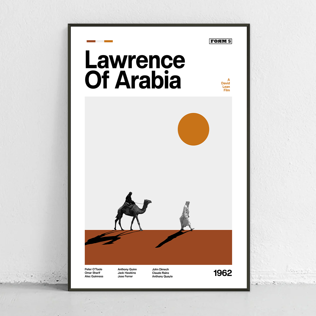 Lawrence Of Arabia Poster — Art Print | Form Five