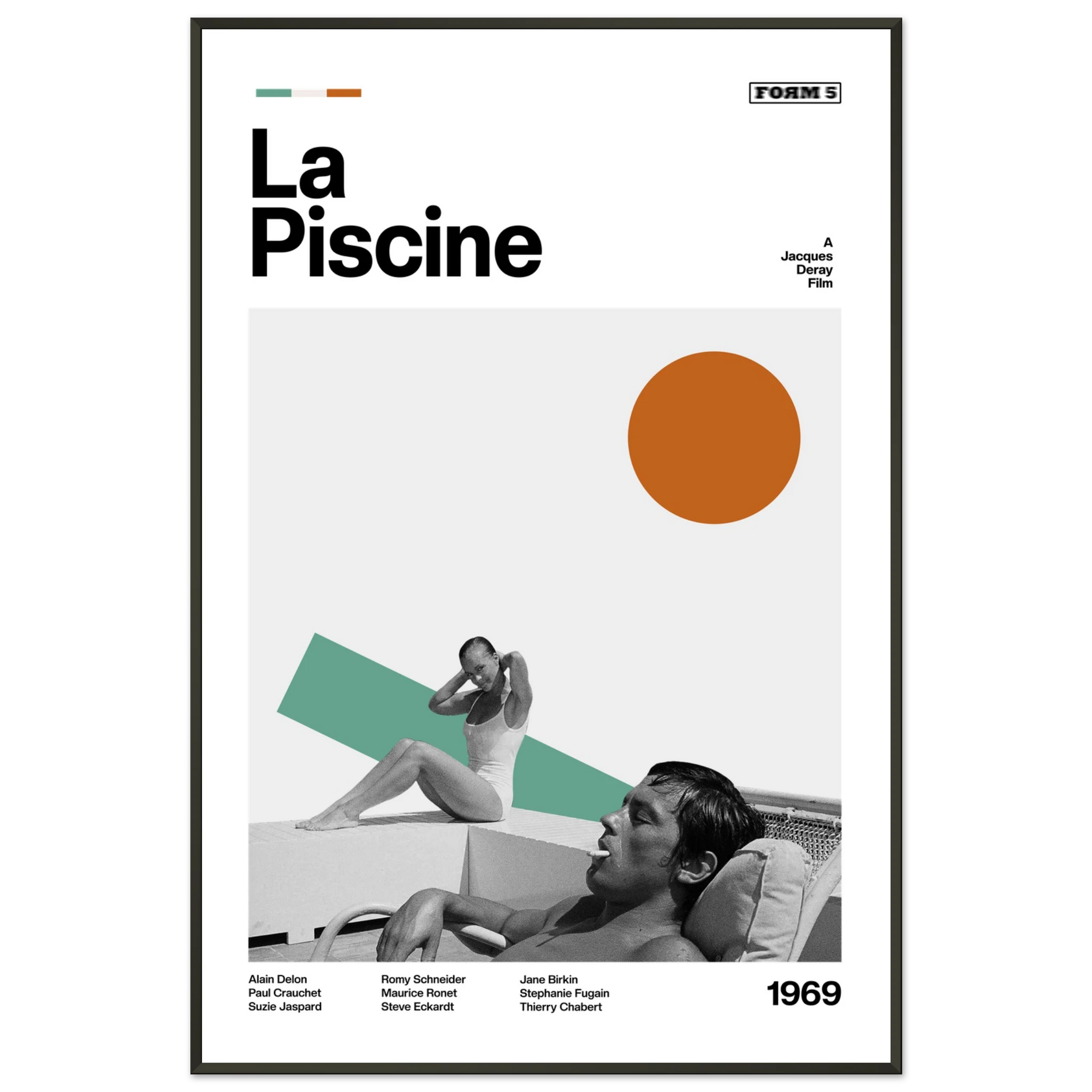 La Piscine (The Swimming Pool) Poster — Art Print | Form Five